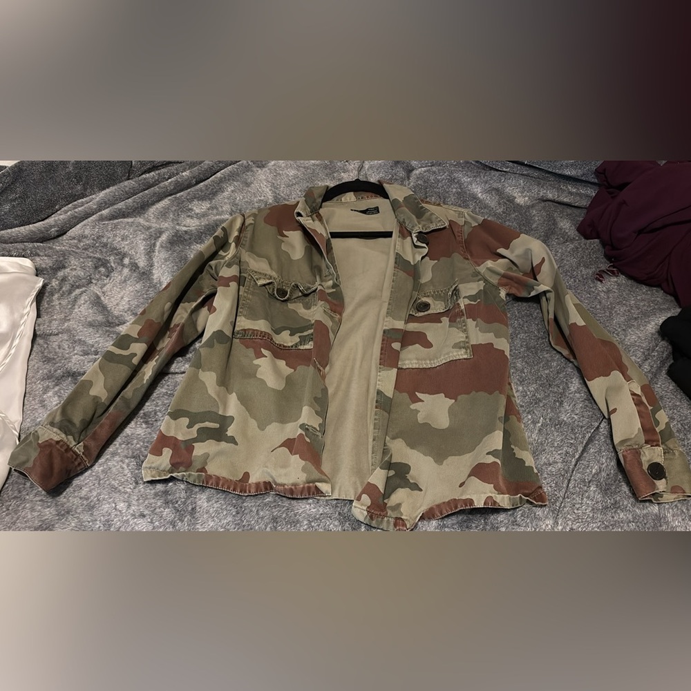 Zara Camo Button Down